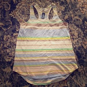 Striped racerback tank